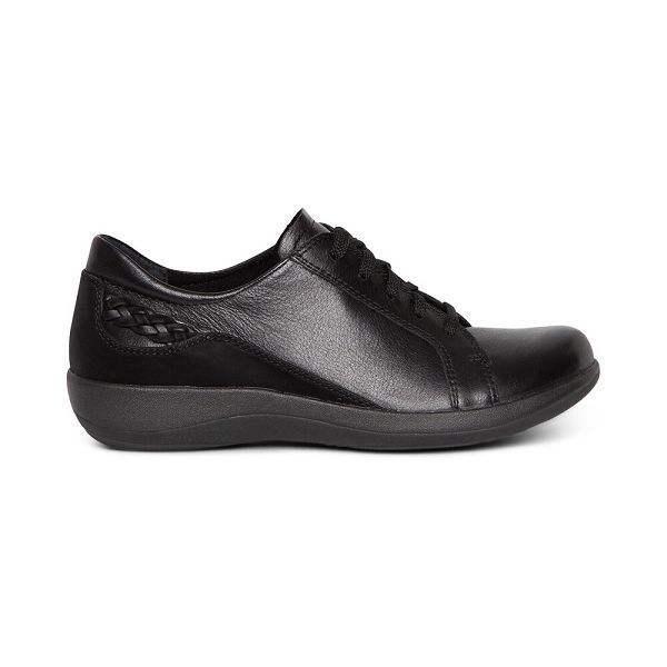 Aetrex Women's Dana Lace Up Oxford Dress Shoes Black Shoes UK 0236-509